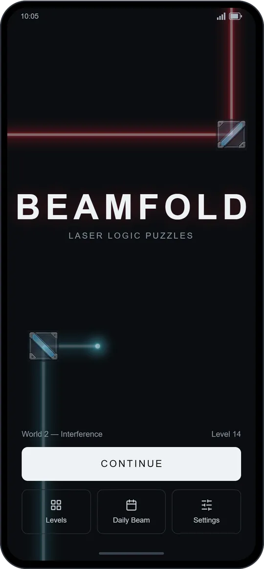 BeamFold main screen